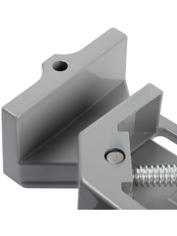 Струбцина угловая ТУНДРА, металлическая, один зажим, 2К рукоятка, 60 мм