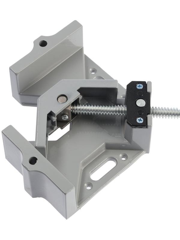 Струбцина угловая ТУНДРА, металлическая, один зажим, 2К рукоятка, 60 мм