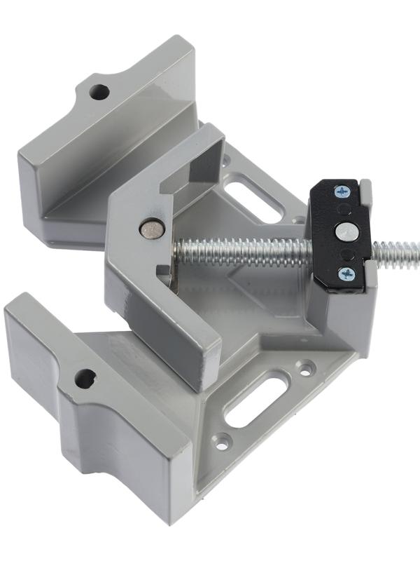 Струбцина угловая ТУНДРА, металлическая, один зажим, 2К рукоятка, 60 мм