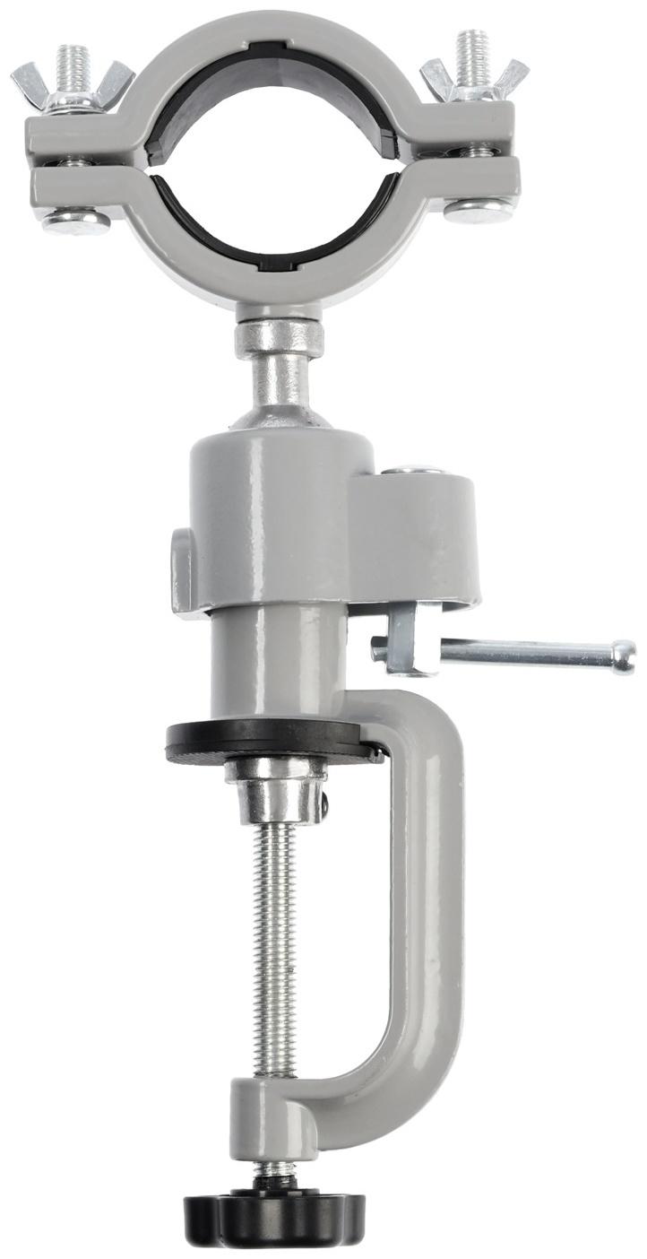 Стойка для дрели ТУНДРА, винтовой зажим, поворотный шарнир 360°, d=60 мм, длина 253 мм