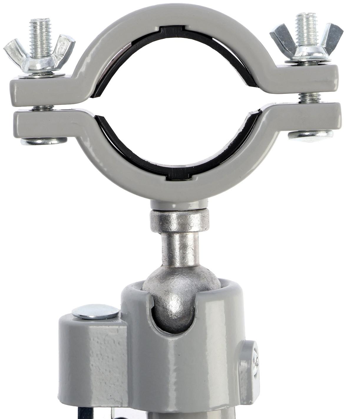 Стойка для дрели ТУНДРА, винтовой зажим, поворотный шарнир 360°, d=60 мм, длина 253 мм