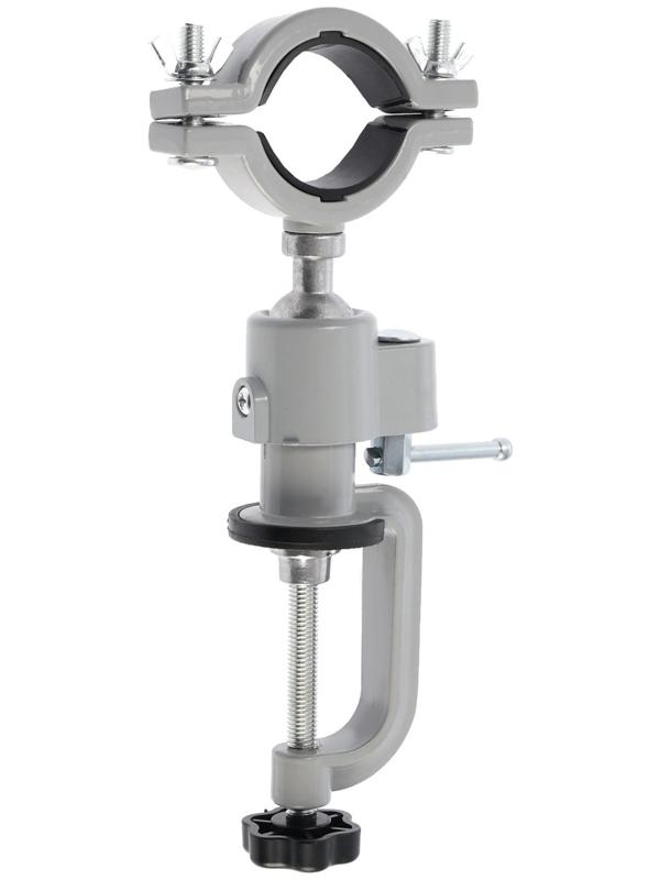 Стойка для дрели ТУНДРА, винтовой зажим, поворотный шарнир 360°, d=60 мм, длина 253 мм