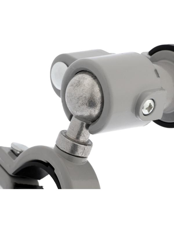 Стойка для дрели ТУНДРА, винтовой зажим, поворотный шарнир 360°, d=60 мм, длина 253 мм