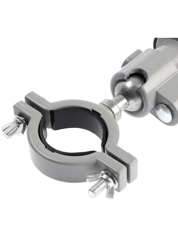 Стойка для дрели ТУНДРА, винтовой зажим, поворотный шарнир 360°, d=60 мм, длина 253 мм