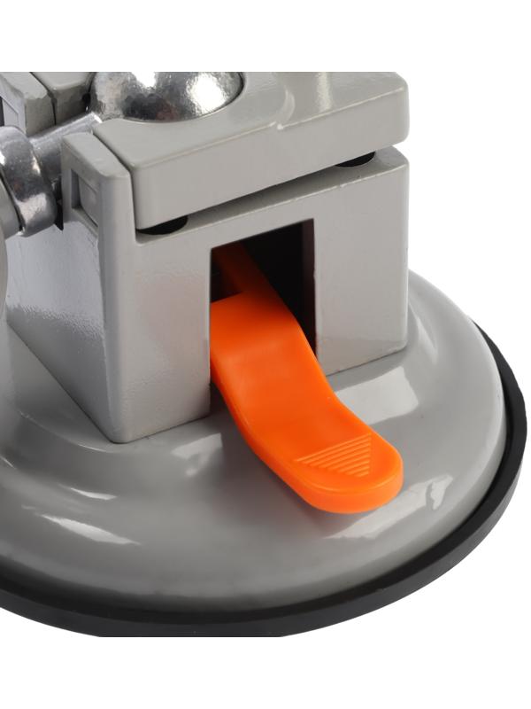 Стойка для дрели ТУНДРА, крепление на присоске, поворотная на 360°, d=60 мм, высота 185 мм