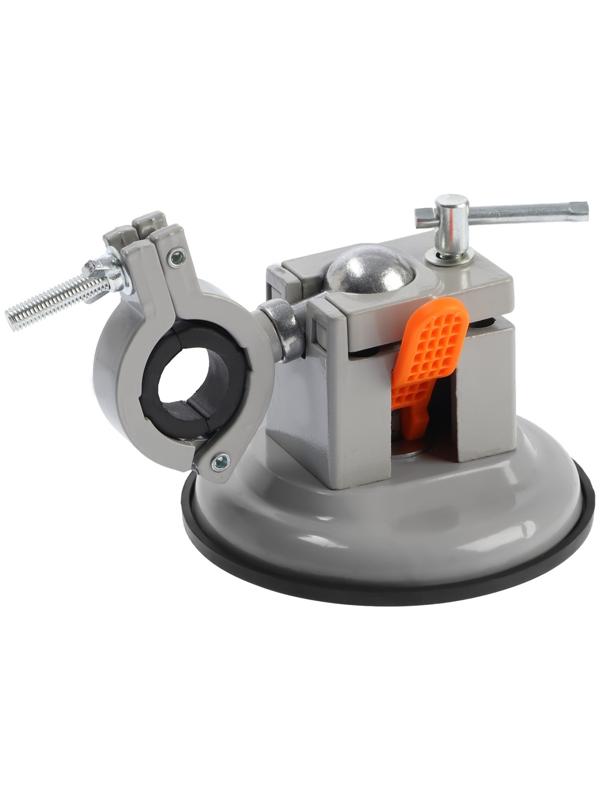 Стойка для дрели ТУНДРА, крепление на присоске, поворотная на 360°, d=60 мм, высота 185 мм