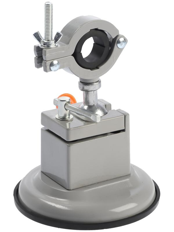 Стойка для дрели ТУНДРА, крепление на присоске, поворотная на 360°, d=60 мм, высота 185 мм