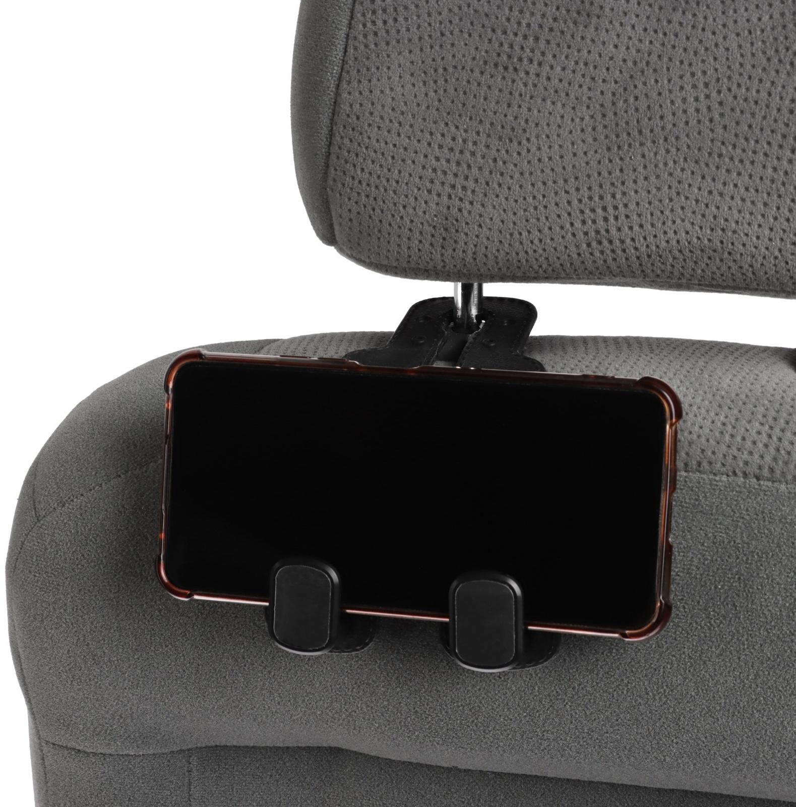 Крючок на подголовник двойной, черный