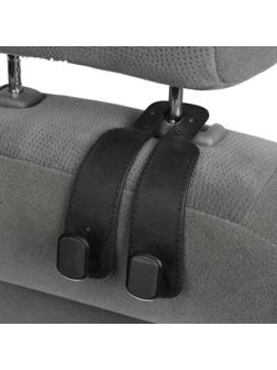 Крючок на подголовник двойной, черный