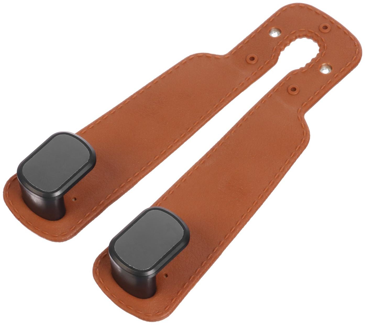 Крючок на подголовник двойной, коричневый