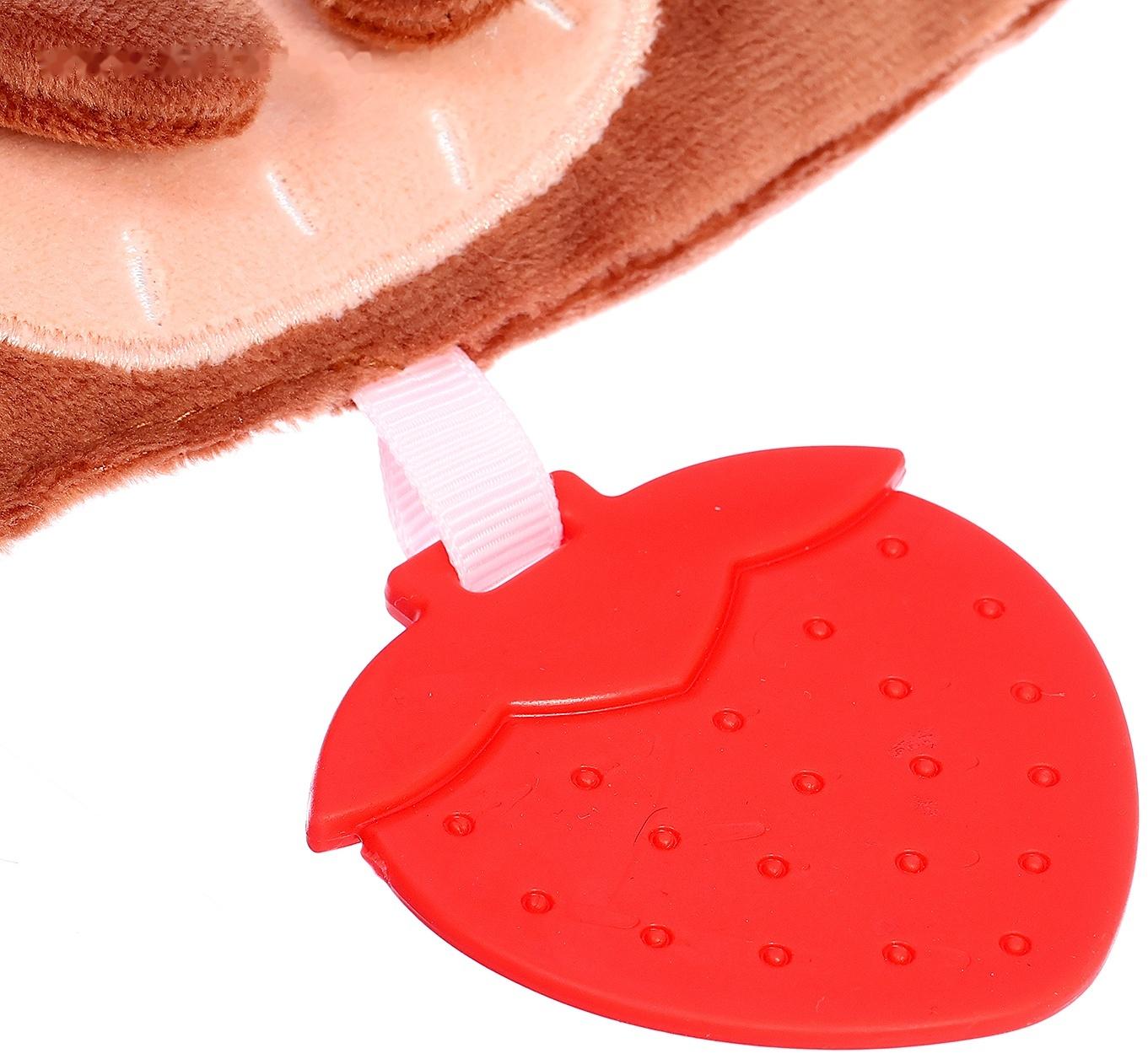 Подвеска с прорезывателем «Мишка», шуршит, коричневый