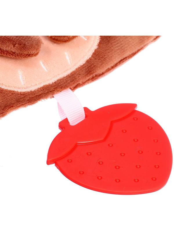 Подвеска с прорезывателем «Мишка», шуршит, коричневый