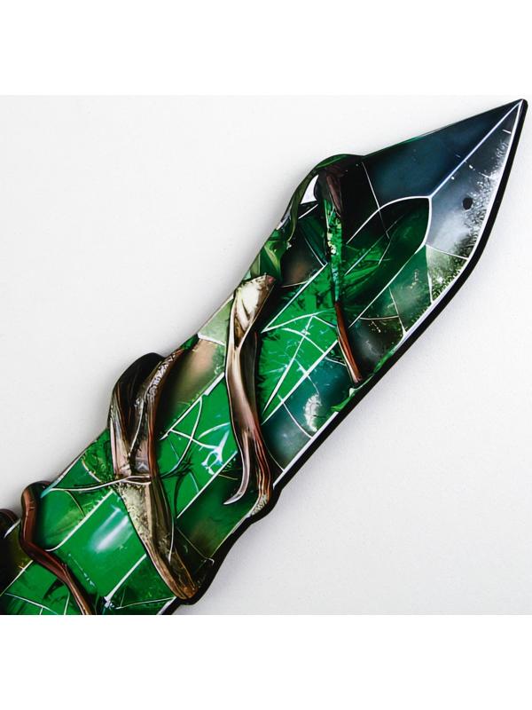 Деревянное оружие, детское сувенирное «Зелёный кристалл», меч, 10.9×40 см