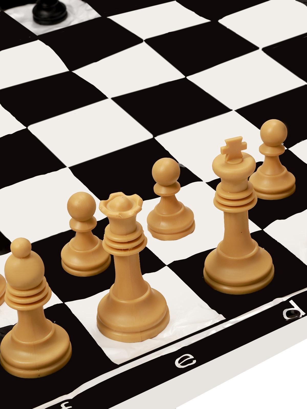 Шахматные фигуры, пластиковые, король h=7 см, d=3,2 см