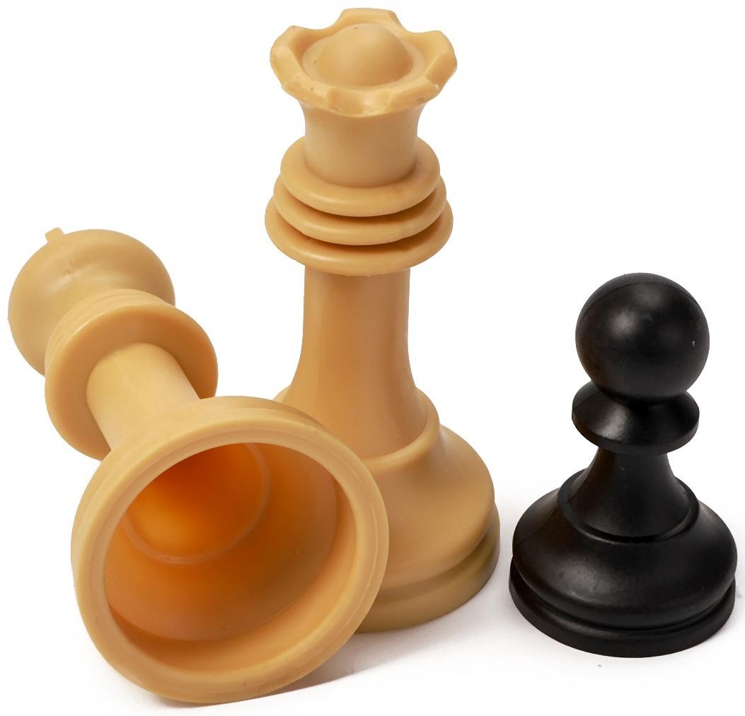 Шахматные фигуры, пластиковые, король h=7 см, d=3,2 см