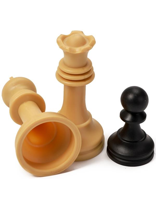 Шахматные фигуры, пластиковые, король h=7 см, d=3,2 см