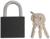 Замок навесной ТУНДРА OneKey001, 32 мм, с одной секретностью, 3 ключа