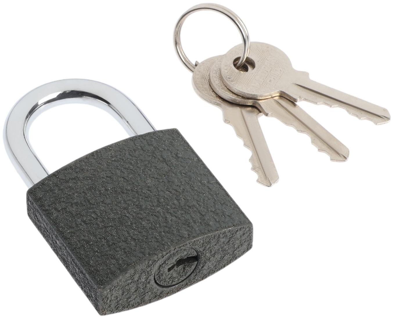 Замок навесной ТУНДРА OneKey001, 38 мм, с одной секретностью, 3 ключа