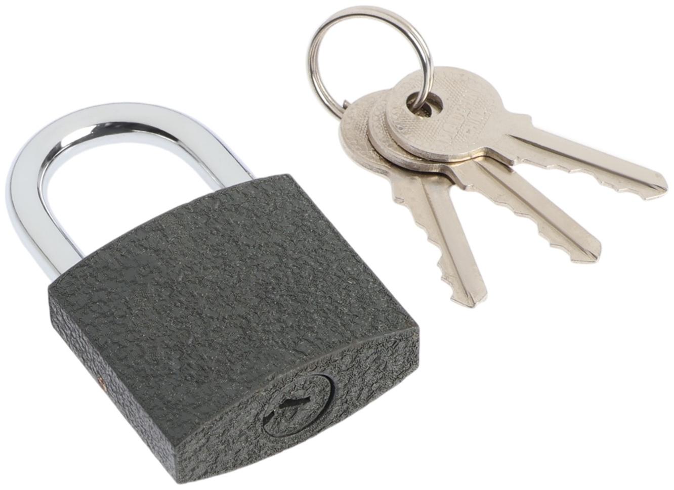 Замок навесной ТУНДРА OneKey001, 38 мм, с одной секретностью, 3 ключа