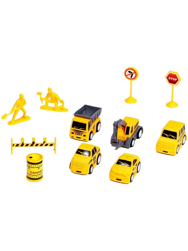 Набор детских машинок «Стройка», 5 шт., аксессуары