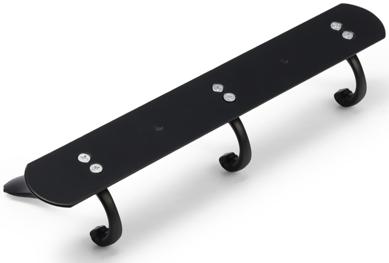 Вешалка CAPPIO CVP014, металлическая, трёхрожковая, цвет черный