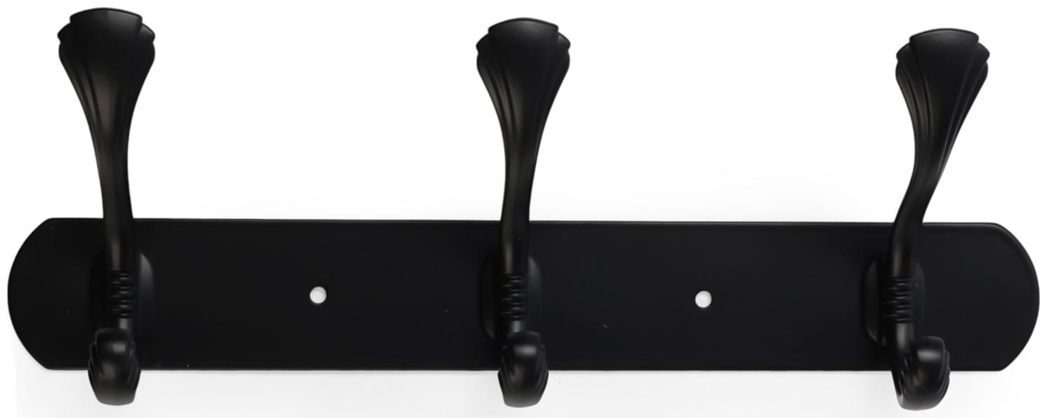 Вешалка CAPPIO CVP014, металлическая, трёхрожковая, цвет черный