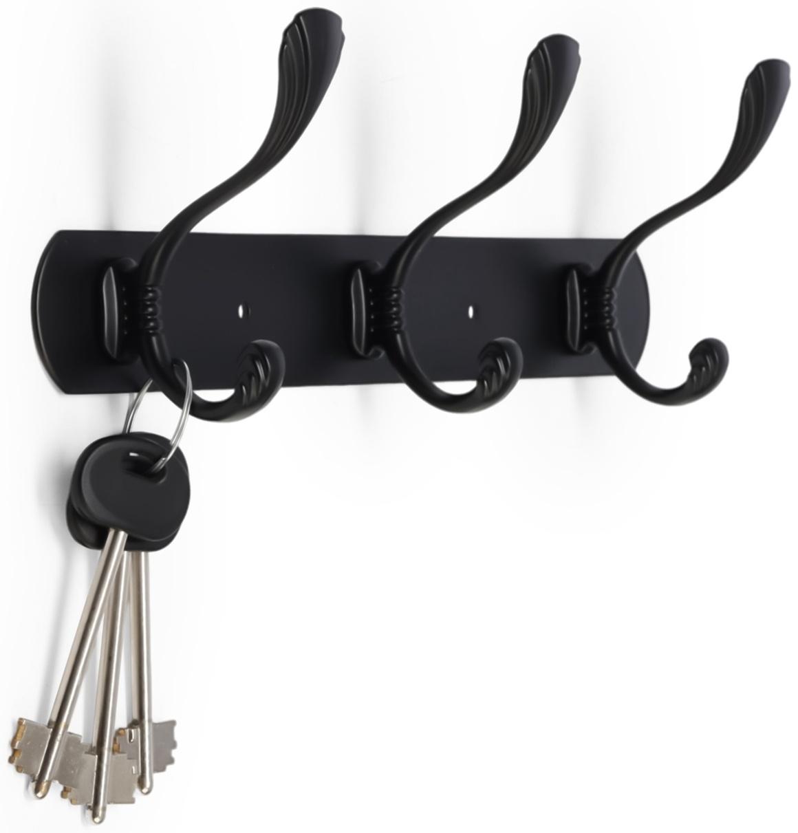 Вешалка CAPPIO CVP014, металлическая, трёхрожковая, цвет черный