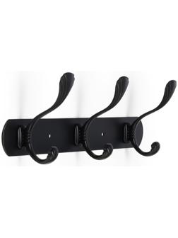 Вешалка CAPPIO CVP014, металлическая, трёхрожковая, цвет черный