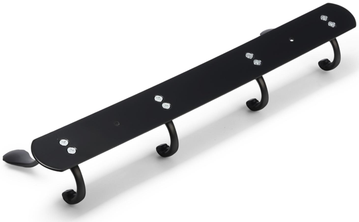 Вешалка CAPPIO CVP014, металлическая, четырехрожковая, цвет черный