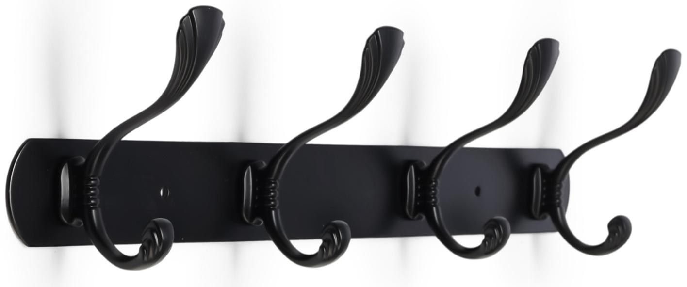 Вешалка CAPPIO CVP014, металлическая, четырехрожковая, цвет черный