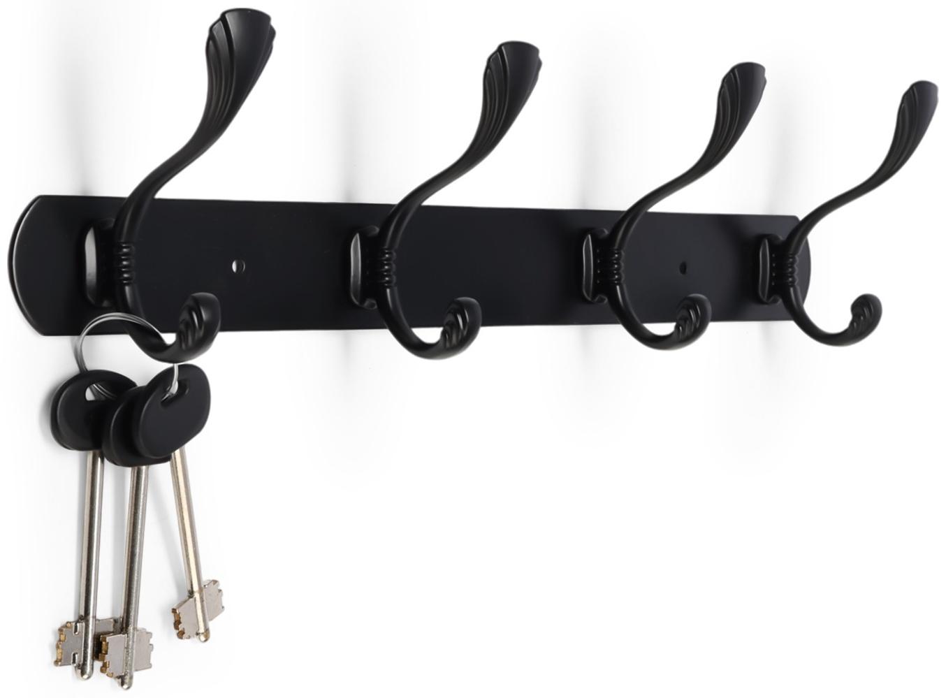 Вешалка CAPPIO CVP014, металлическая, четырехрожковая, цвет черный