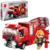 Конструктор блочный для мальчиков Огнеборцы «Пожарная машина», 130 деталей