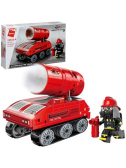Конструктор блочный для мальчиков Огнеборцы «Пожарная машина», 112 деталей