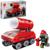 Конструктор блочный для мальчиков Огнеборцы «Пожарная машина», 112 деталей