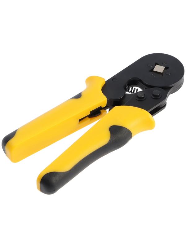 Пресс-клещи ТУНДРА, для опрессовки втулочных наконечников 0.25 - 10 мм2, 4-гран. обжим