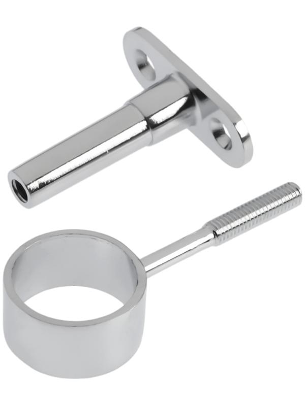 Держатель дистанционный ТУНДРА регулируемый сквозной, d=25 мм