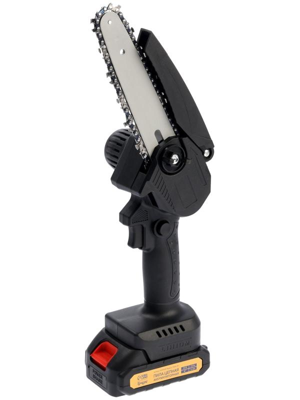 Пила цепная аккумуляторная ТУНДРА, 24 В, 1.5 Ач, Li-ion, 6