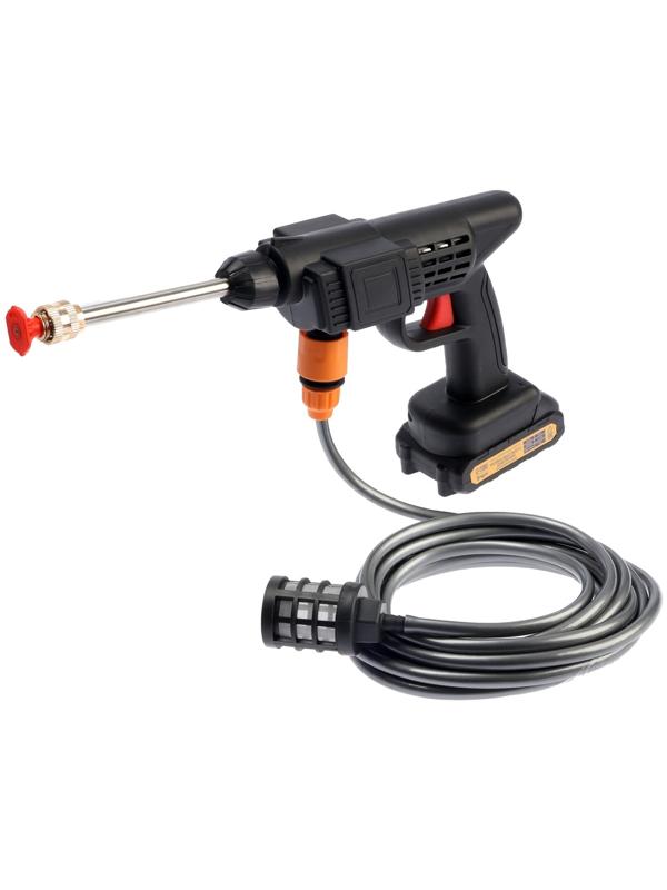 Мойка высокого давления аккумуляторная ТУНДРА, Li-ion 20 В, 2 Ач, 28 бар, шланг 3 м