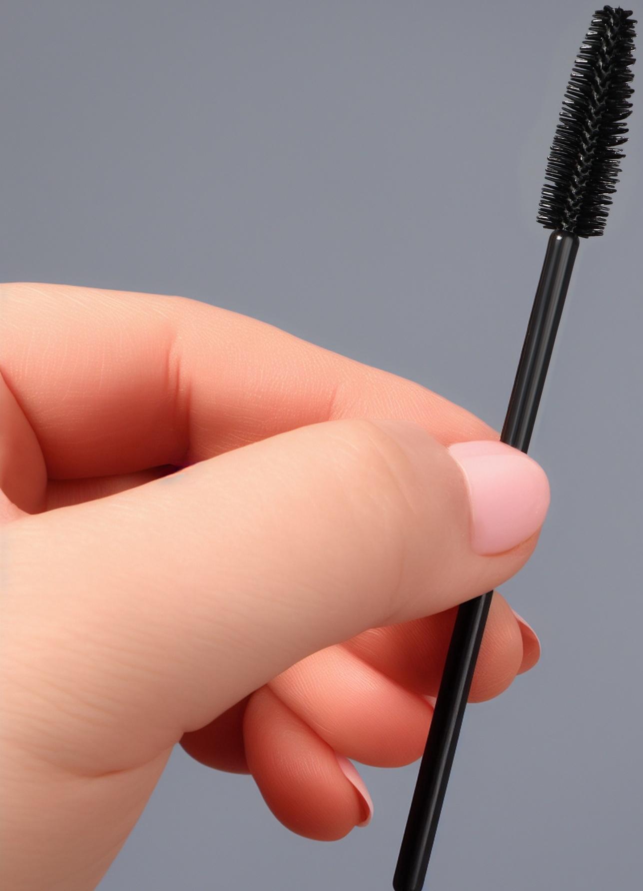 Щёточки для бровей и ресниц, силиконовые, набор - 50 шт, 10,5 см, цвет чёрный