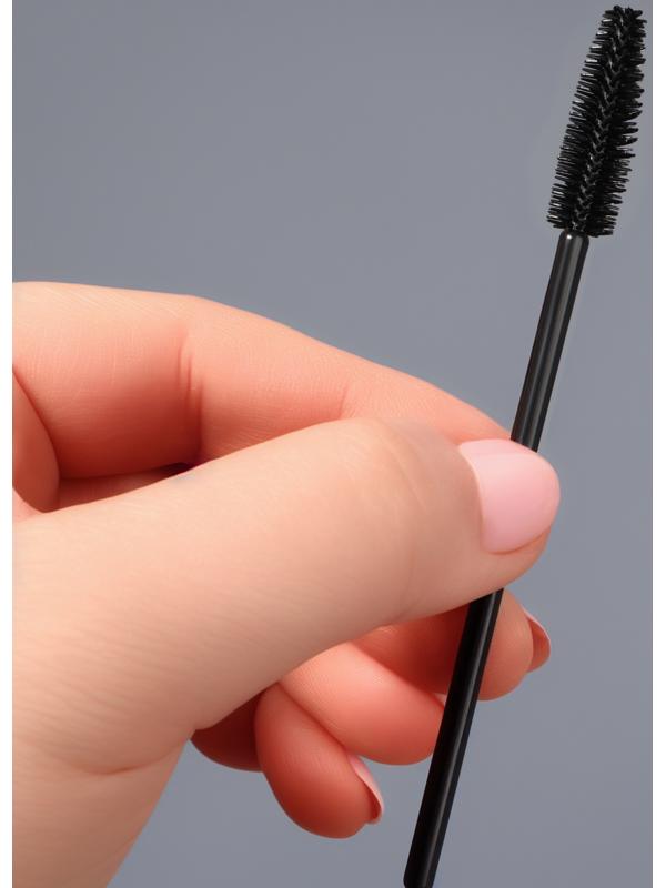 Щёточки для бровей и ресниц, силиконовые, набор - 50 шт, 10,5 см, цвет чёрный