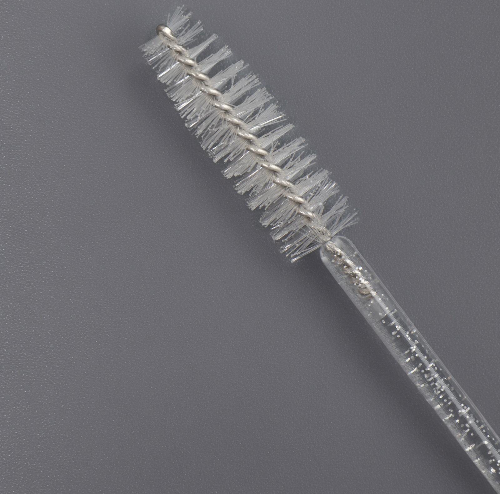 Щёточки для бровей и ресниц, набор - 50 шт, 10 см, цвет белый/прозрачный