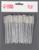 Щёточки для бровей и ресниц, набор - 50 шт, 10 см, цвет белый/прозрачный