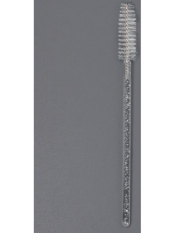 Щёточки для бровей и ресниц, набор - 50 шт, 10 см, цвет белый/прозрачный