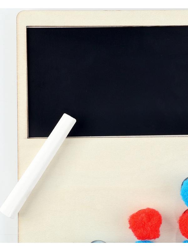 Развивающий набор «Учимся считать» с бомбошками, 28×21 см