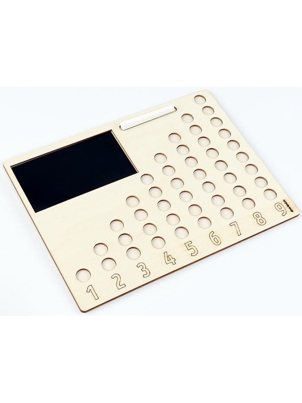 Развивающий набор «Учимся считать» с бомбошками, 28×21 см