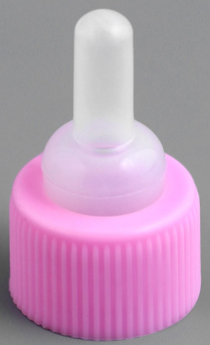Набор для вскармливания щенков и котят (бутылка 60 мл, соска и ершик), розовый