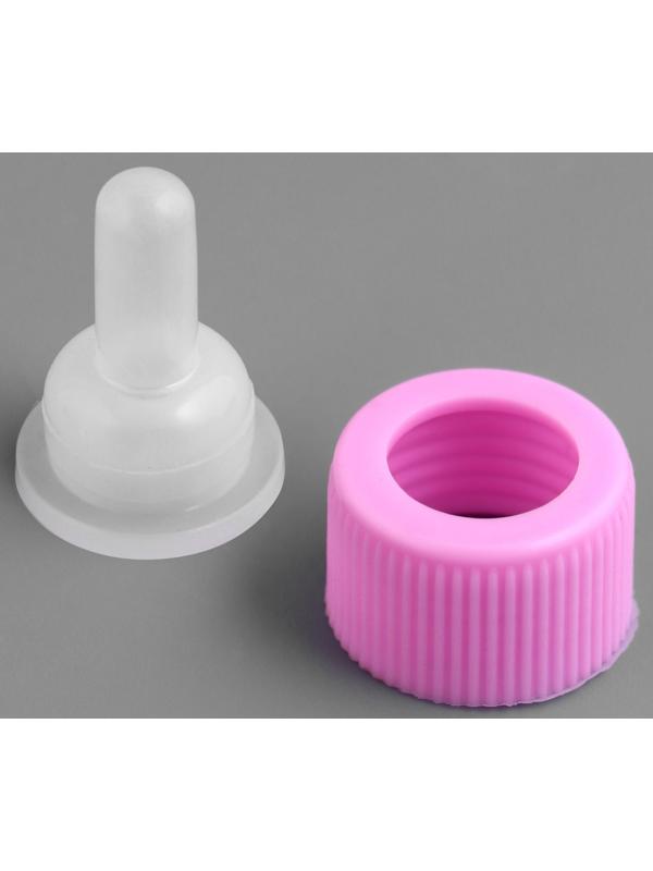 Набор для вскармливания щенков и котят (бутылка 60 мл, соска и ершик), розовый