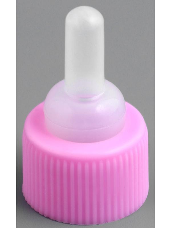Набор для вскармливания щенков и котят (бутылка 60 мл, соска и ершик), розовый