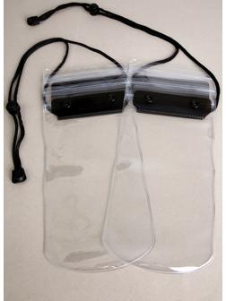 Чехол туристический, водонепроницаемый, набор - 2 шт, 21 х 12 см, черный