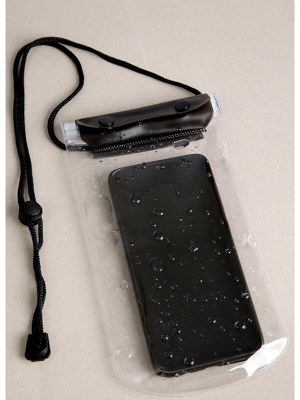 Чехол туристический, водонепроницаемый, набор - 2 шт, 21 х 12 см, черный